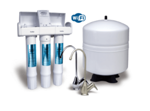 This is a reverse osmosis water system from EcoWater, it is a drinking water purification system