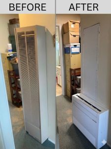 Wall heater to mini split
