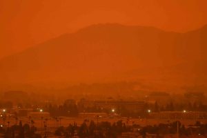Smokey skies Santa Clara air