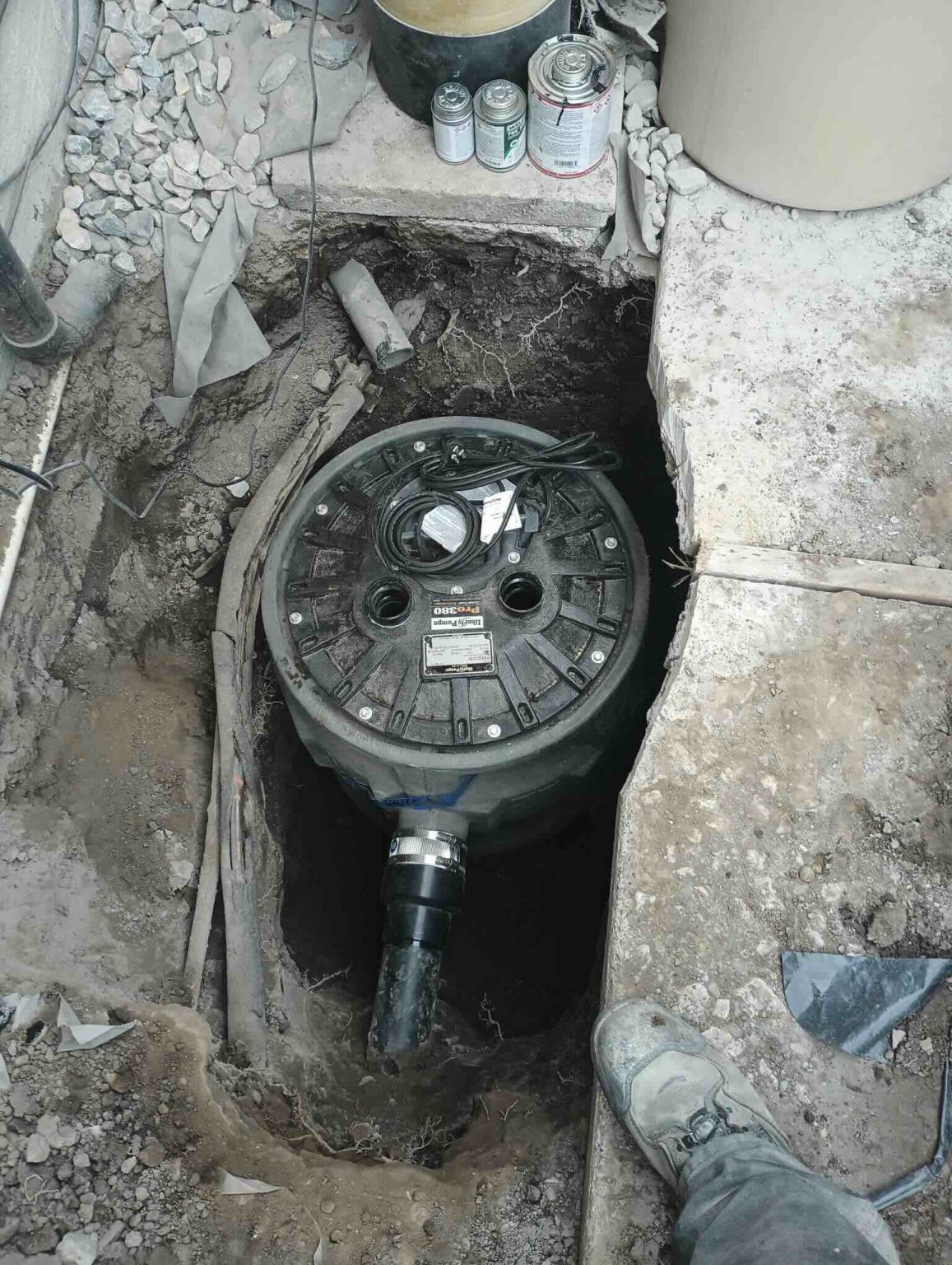 Sewer Ejector Pump Installed New
