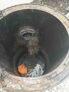 Broken ejector pump with roots