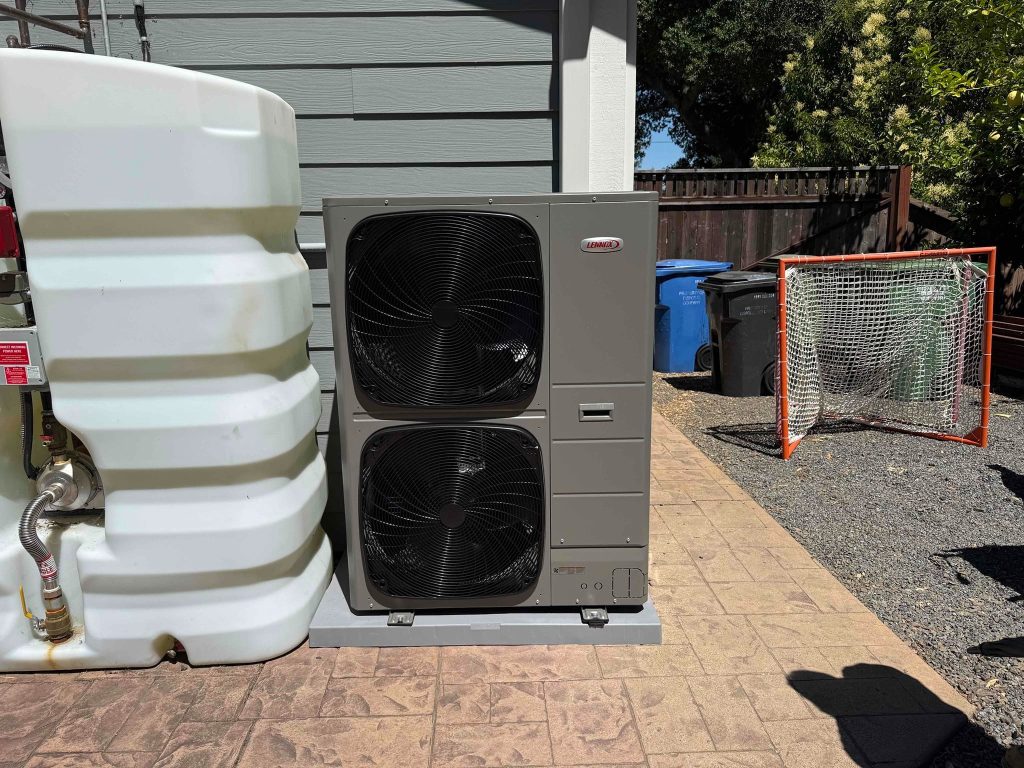 heat pump installed