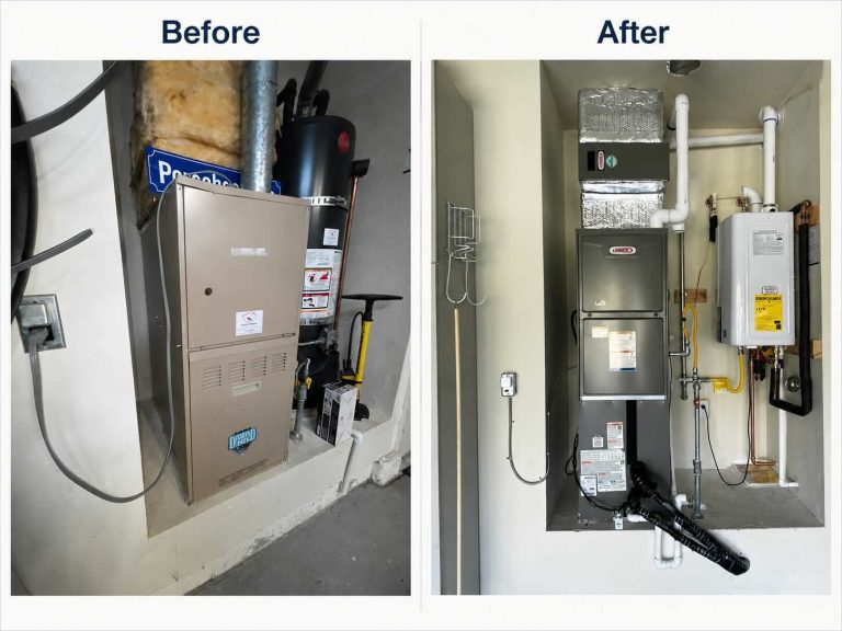 water heater and furnace replacement in Petaluma